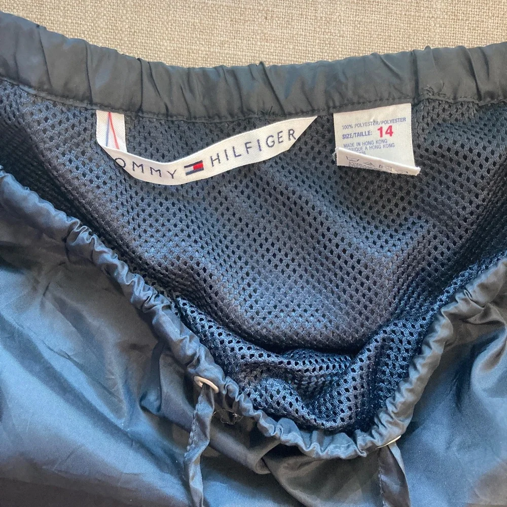 Tommy‎ Hilfiger Skirt Sporty Y2K 90s Vintage Black Tie Waist Pencil 14